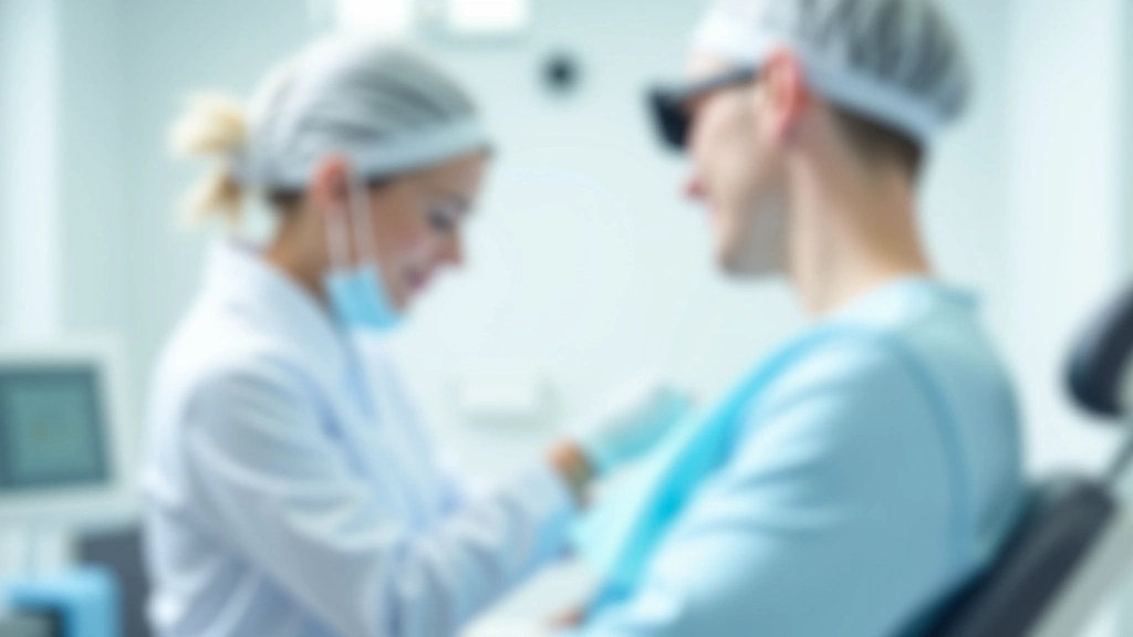 Zahnarzt bei der Behandlung