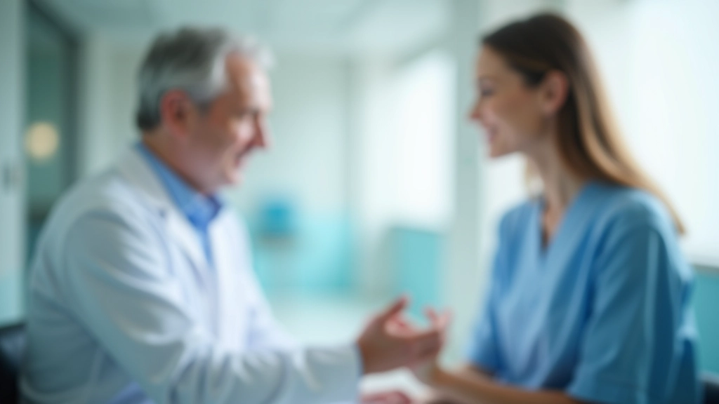 Ärzte und Patientin im modernen Krankenhaus bei der Konsultation — freie Arztw Ahl als Wahlleistung