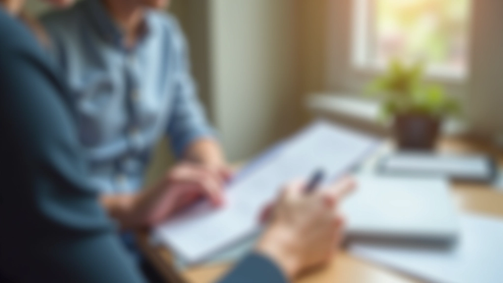 Person liest Versicherungsvertrag und macht sich Notizen, konzentriert